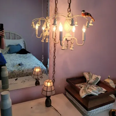 Pineapple Lighting Lot - Small Lamp, Swag Chandelier (Plug-In)