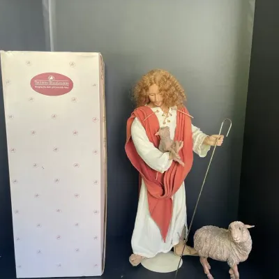 Vintage 1995 Ashton-Drake "I Am The Good Shepherd" Jesus Porcelain Doll 21"
