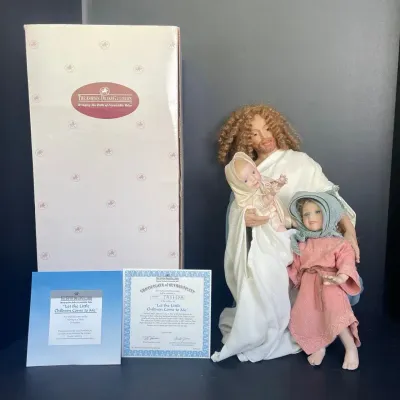 Vintage 1994 Ashton Drake "Let the Little Children Come to Me" Jesus Porcelain Doll w/ COA