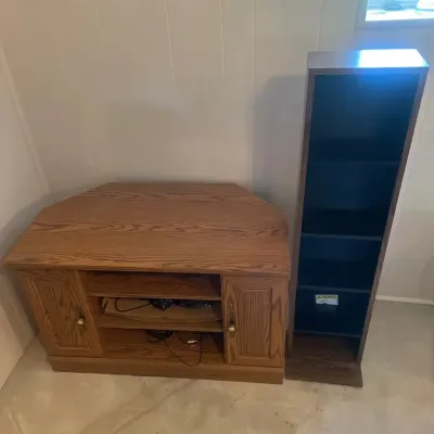 Entertainment Center Cabinet And Display Shelf