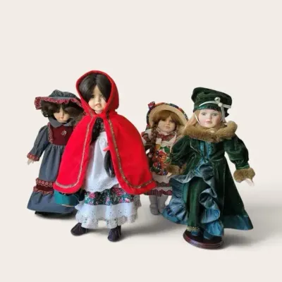 Four Vintage Dolls - Autumnal Lot