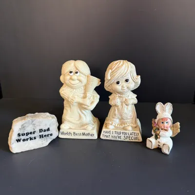 Vintage 1970s Russ Berrie Figurine Lot & More
