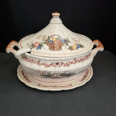 Harvest Fruit Basket Design Tureen 