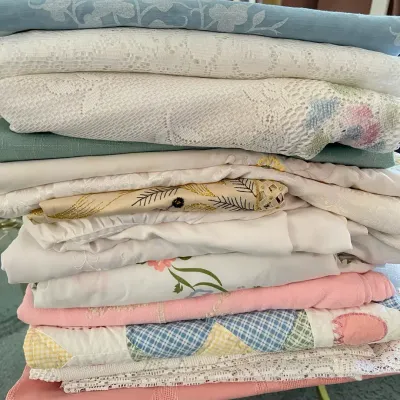 Mystery Vintage Table Linens Lot - Tablecloths