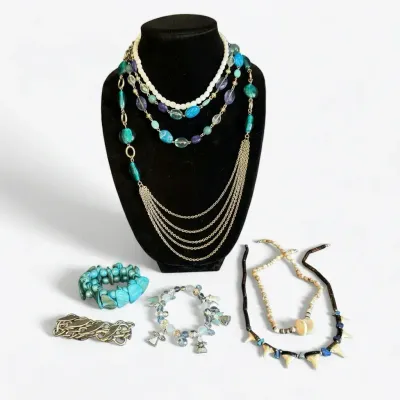 Ocean Blue & Beach Jewelry Lot