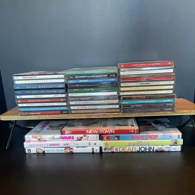 Lot Of 38 CDs And DVDs, Christmas And Rock