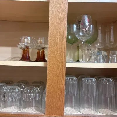Glasses - Pieroth German Roemer Amber Beehive Stem, Wine Flutes & Tumblers