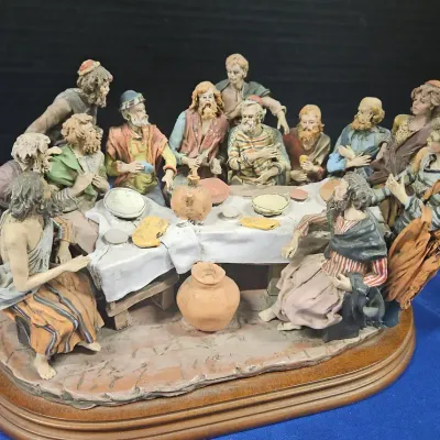 Vintage The Last Supper Collectible Statue Angela Tripi Collection