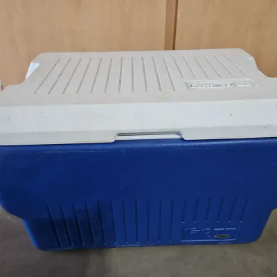 Gott By Rubbermaid 48 Quart Ice Chest Cooler With Handles And EZ Inflate Air Mattress