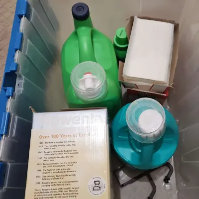 Mystery Tote - Laundry Items & Cleaning Supplies & Iron
