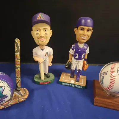 AZ Diamondbacks Memorabilia - Grace & Estrada Bobble Heads, Open Day Ball & Pen, Signed Baseball