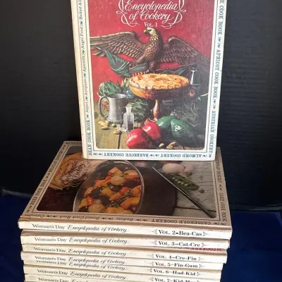 Vintage Cookbooks - Women’s Day Encyclopedia Of Cookery - Vol 1-12