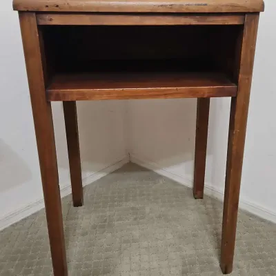 Vintage Oak Wood Night Stand Side Table 