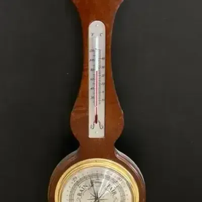 Rain Or Fair? Wood Wall Barometer 
