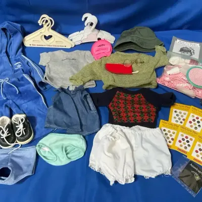 Assorted American Girl Doll Clothes And Accessories 