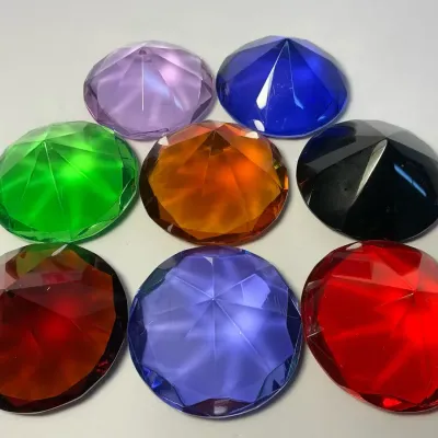 Glass Decorative Gemstones 