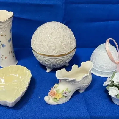 Lladro, Lenox, Belleek, Lefton, & More Porcelain Decor