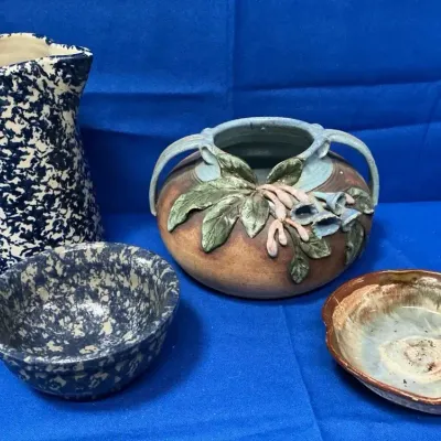 Pottery Pitcher, Bowls, & Vase incl. Old Patagonia