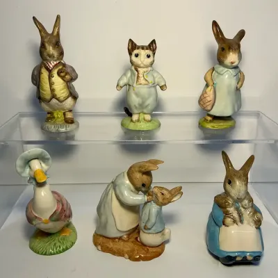 Royal Albert The World of Beatrix Potter - Flopsy Bunny & More + Boxes 