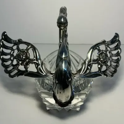 Sterling Silver Articulated Wing Salt Cellar 