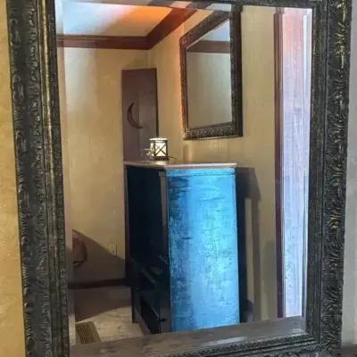 Decorative Wood Framed Wall Mirror