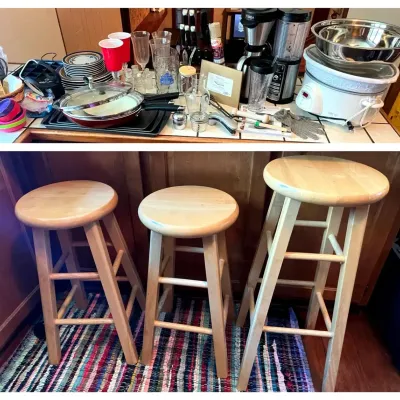 Cookware, Barware & Wood Stools
