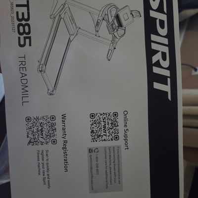 Sale Photo Thumbnail #3: Spirit XT385 Treadmill owner's manual and registration document.