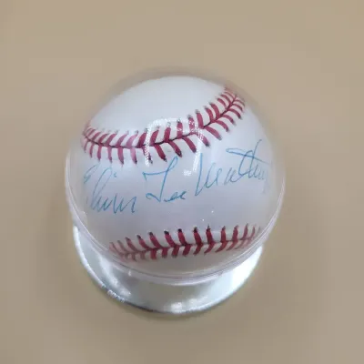 Edwin Lee Mathews Signed Baseball