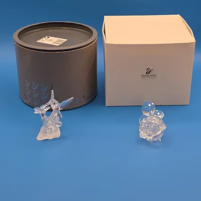 Swarovski Hummingbird and Swarovski Rose