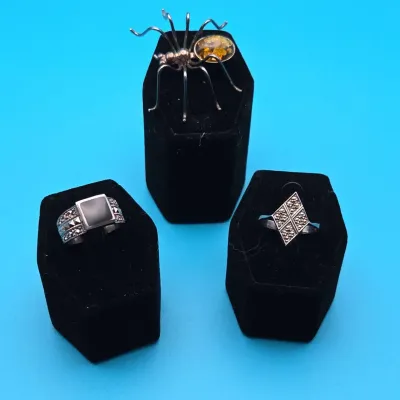 Vintage Sterling Silver Jewelry, Including Marcasite and Baltic Amber Stone 