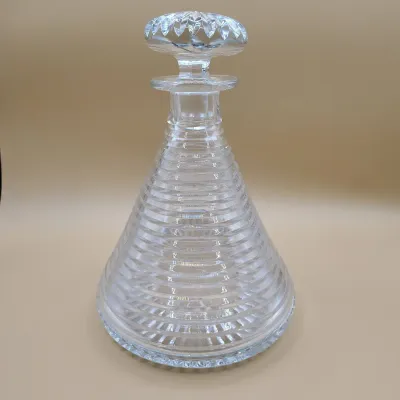 Brierly Vintage Cut Glass Ships Decanter
