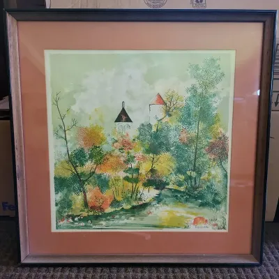 Trousselle, French Castle, Lithograph