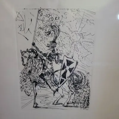 Salvador Dali - Original Etching of "El Cid"