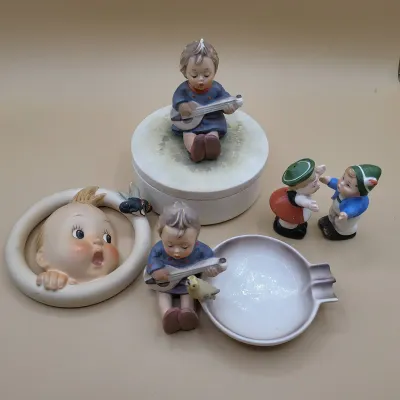 Hummel Decor - Jewelry Box, Ash Tray, S&P, Wall Decor