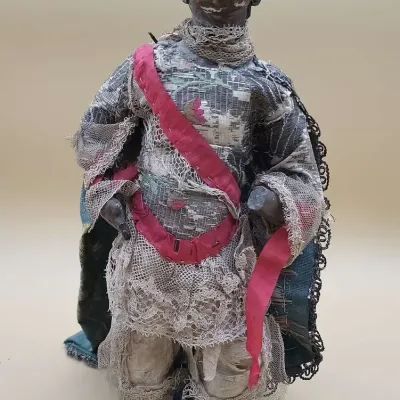 Antique Folk Art Figurine (On Stand)