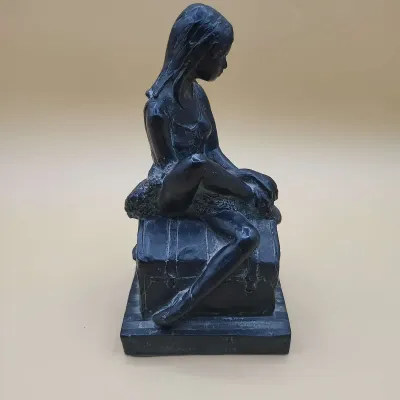 Vintage "Sitting Ballerina" Sculpture - Sculpture Collectors, NY