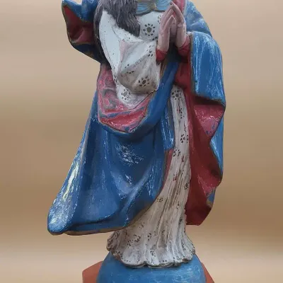 Virginia Mary - Antique Wood Carving*