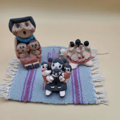 Vintage Native American Story Teller Figurines