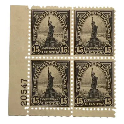 1931 Statue Of Liberty US #696 Stamp Block Of Four