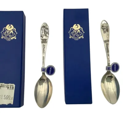 Bates & Klinke Sterling Silver Souvenir Spoons - Death Valley & New Mexico 