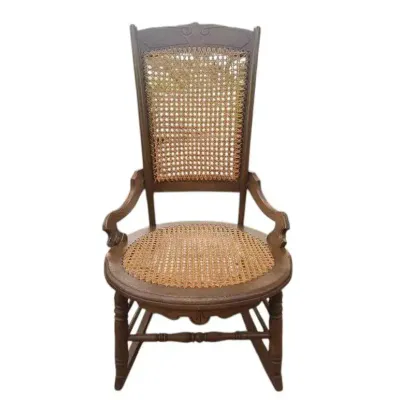 Victorian Style Wicker Rocking Chair