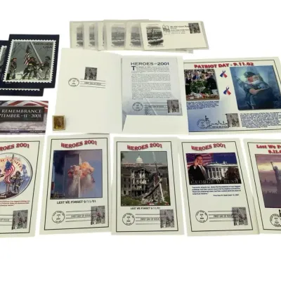 9/11 Remembrance Stamp Collection - Heroes 2001