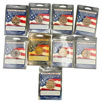 9 National Park Medals 