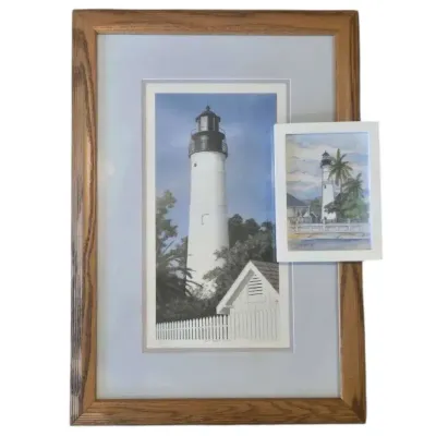 Large & Small Key West Light Numbered & Signed