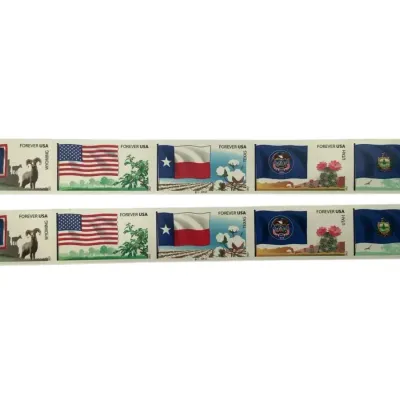 U.S. Flags of Our Nation Forever Stamps - 6th Set, 2012 - Two Strips Of Five