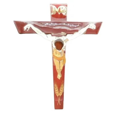 Sterling And Wood Crucifix 