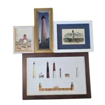 NJ And Other Framed East Coast Lighthouses 