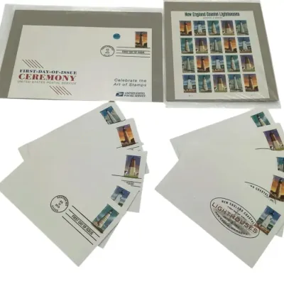 2013 New England Coastal Lighthouses Stamps - First Day Covers And Full Sheet