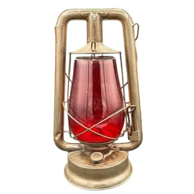 Defiance Latern Ruby Red 14” High