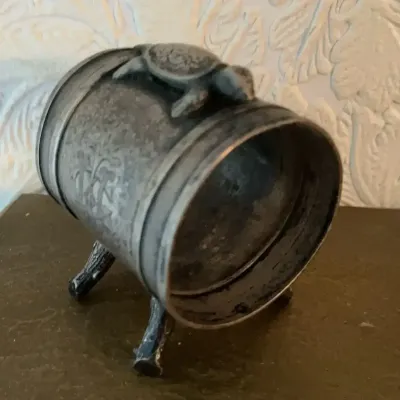 Victorian Napkin Ring with Turtle